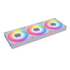 Lian Li UNI Fan CL120 ARGB 120mm PWM Fans - Triple Pack - 2.4 GHz Wireless Signal RGB & PC Case Fans Control - Daisy-Chain - Dual Light Zones - FDB - Controller Included & Required - White (12CL1W3W)